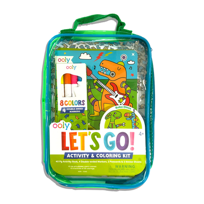 Activity &amp; Coloring Kit - Let's Go! Robo Dinos