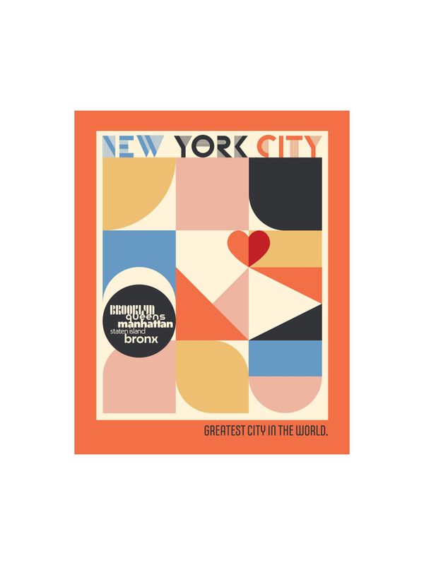 Art Print - 8x10: Bauhaus Style NYC