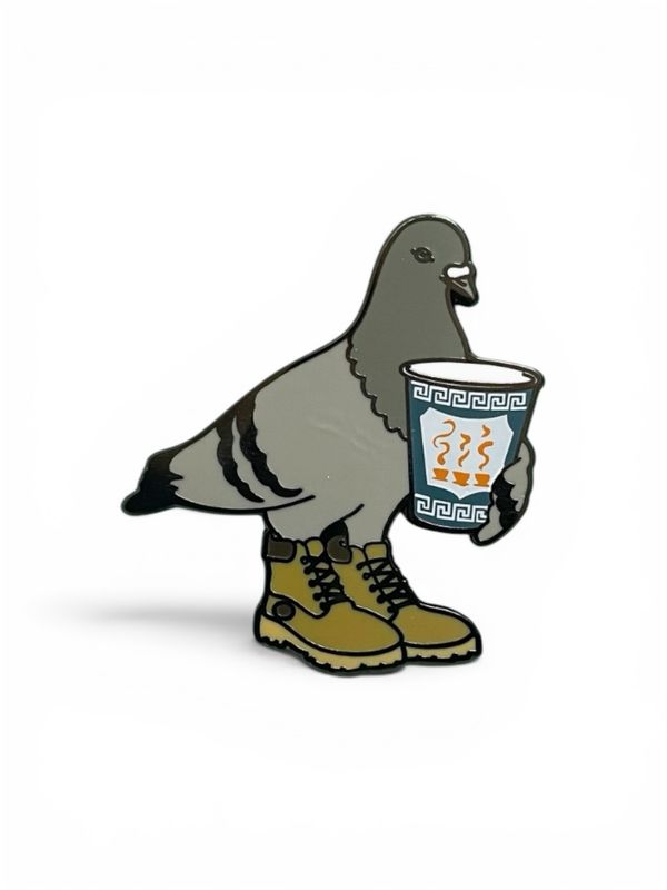 Enamel Pin - Pigeon in Boots