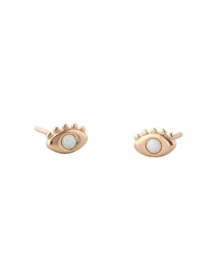 Earrings - Stud: Kris Eye with Opal