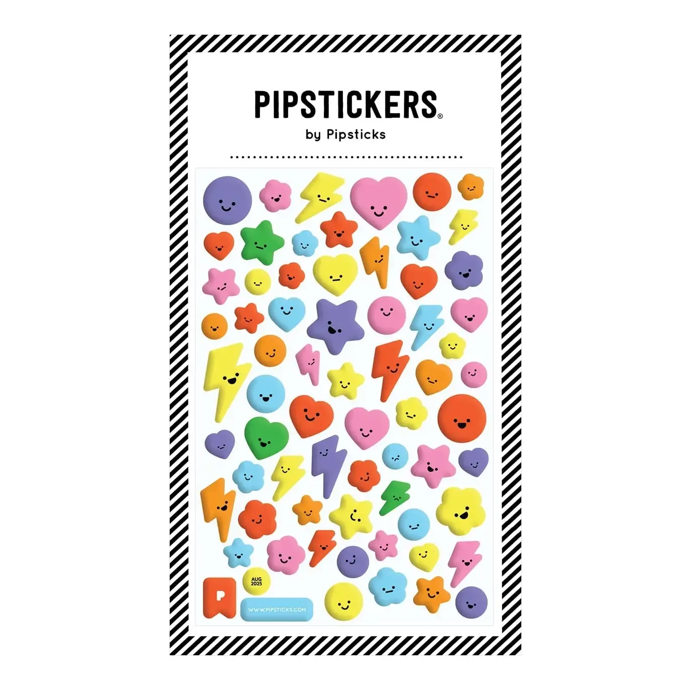Pipsticks Sticker Sheet (Rectangle) - Puffy Cute Little Faces