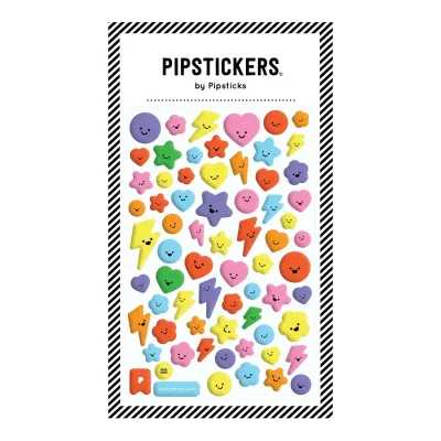 Pipsticks Sticker Sheet (Rectangle) - Puffy Cute Little Faces