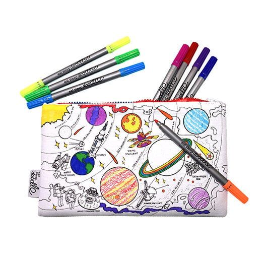 Color In Pencil Case - Space Explorer