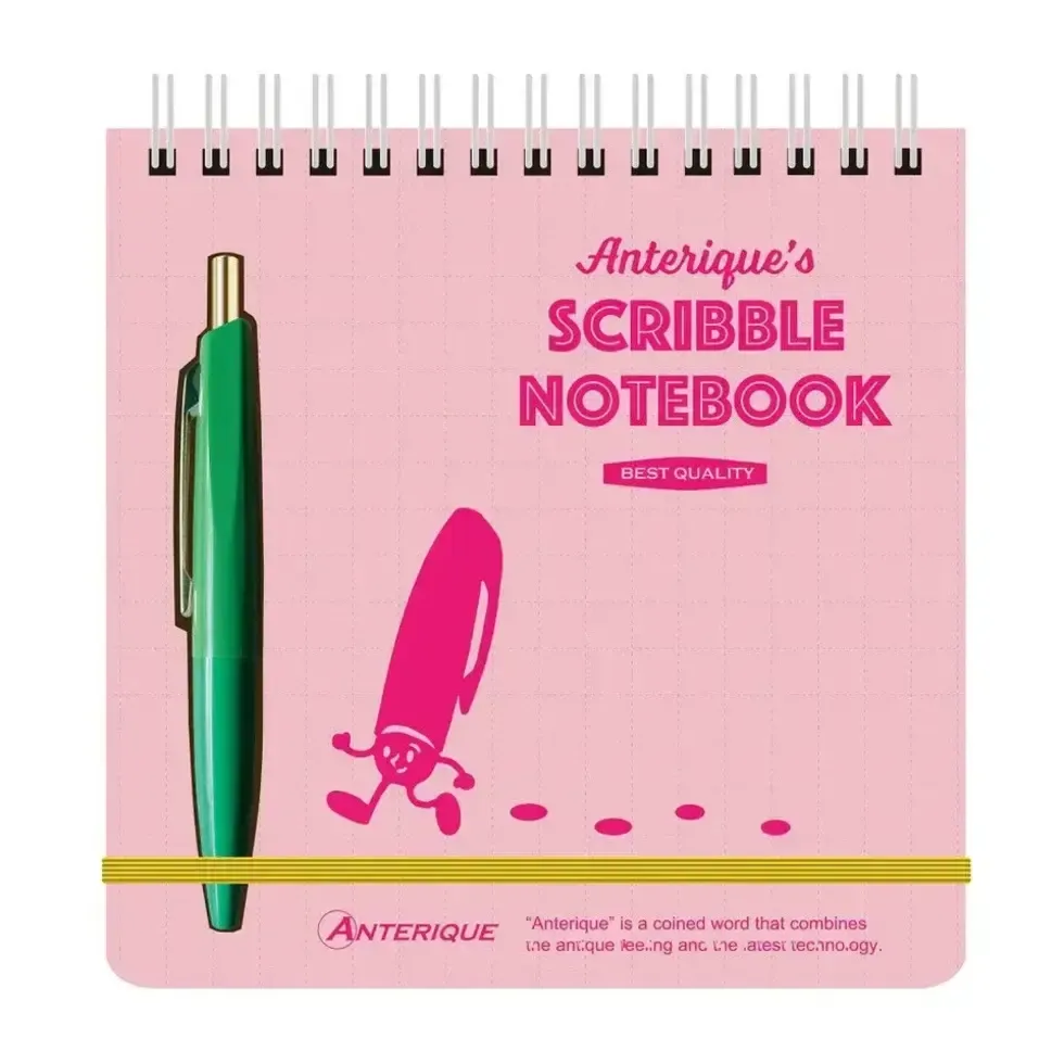 Notepad - Mini Pen Scribble set: Pink