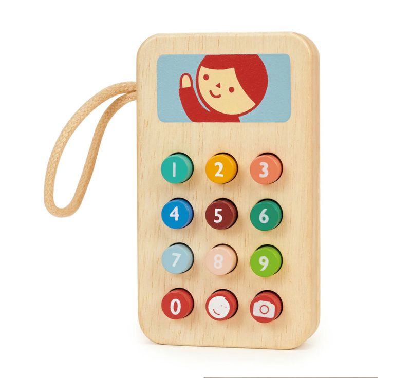 Wooden Kids Toy - Mobile Phone