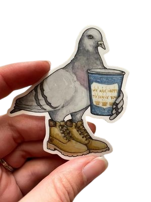 Sticker - Pigeon in Boots