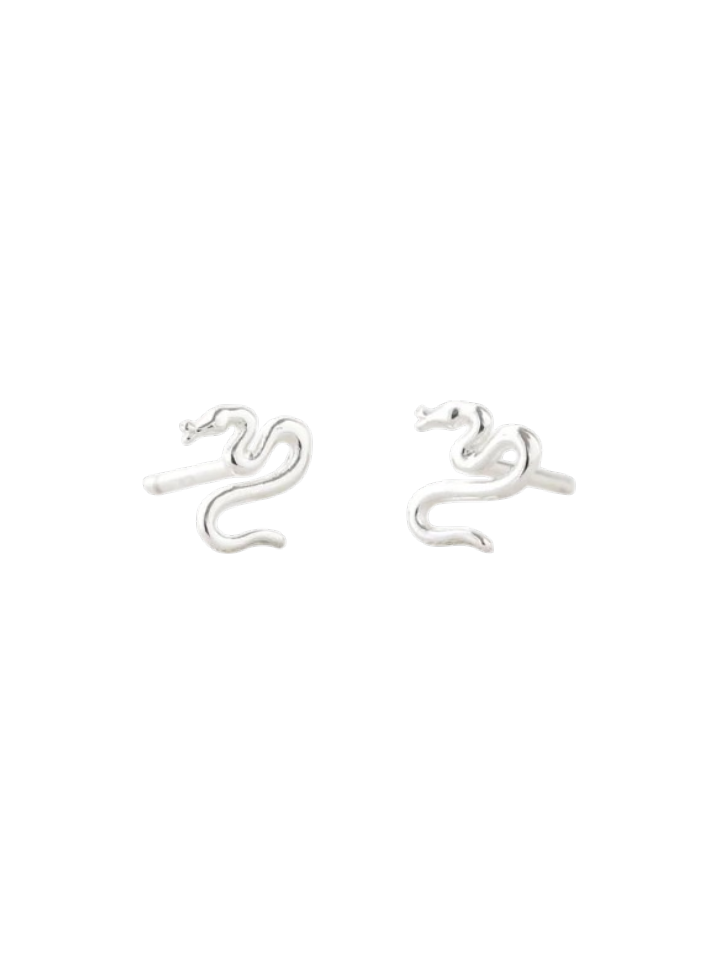 Earrings - Stud: Kris Snake Silver