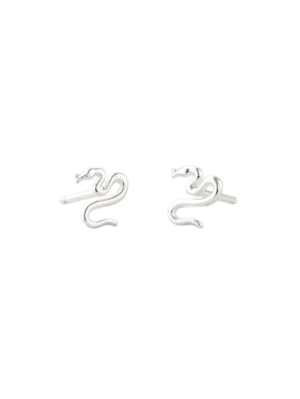 Earrings - Stud: Kris Snake Silver