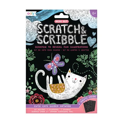 Mini Art Kit - Scratch &amp; Scribble: Cutie Cats
