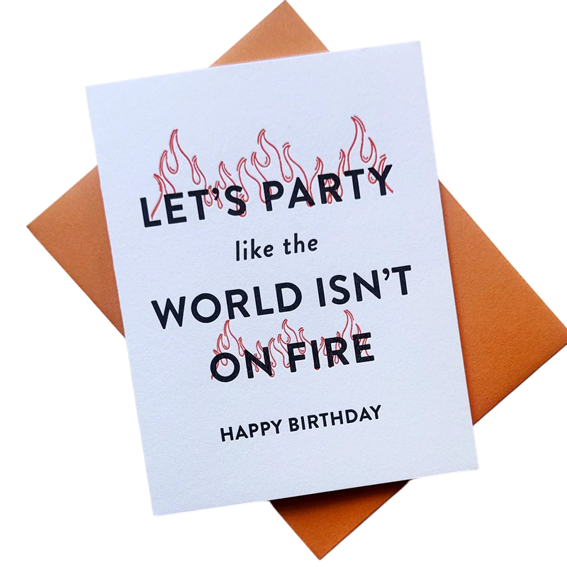 Card - Birthday: World on Fire