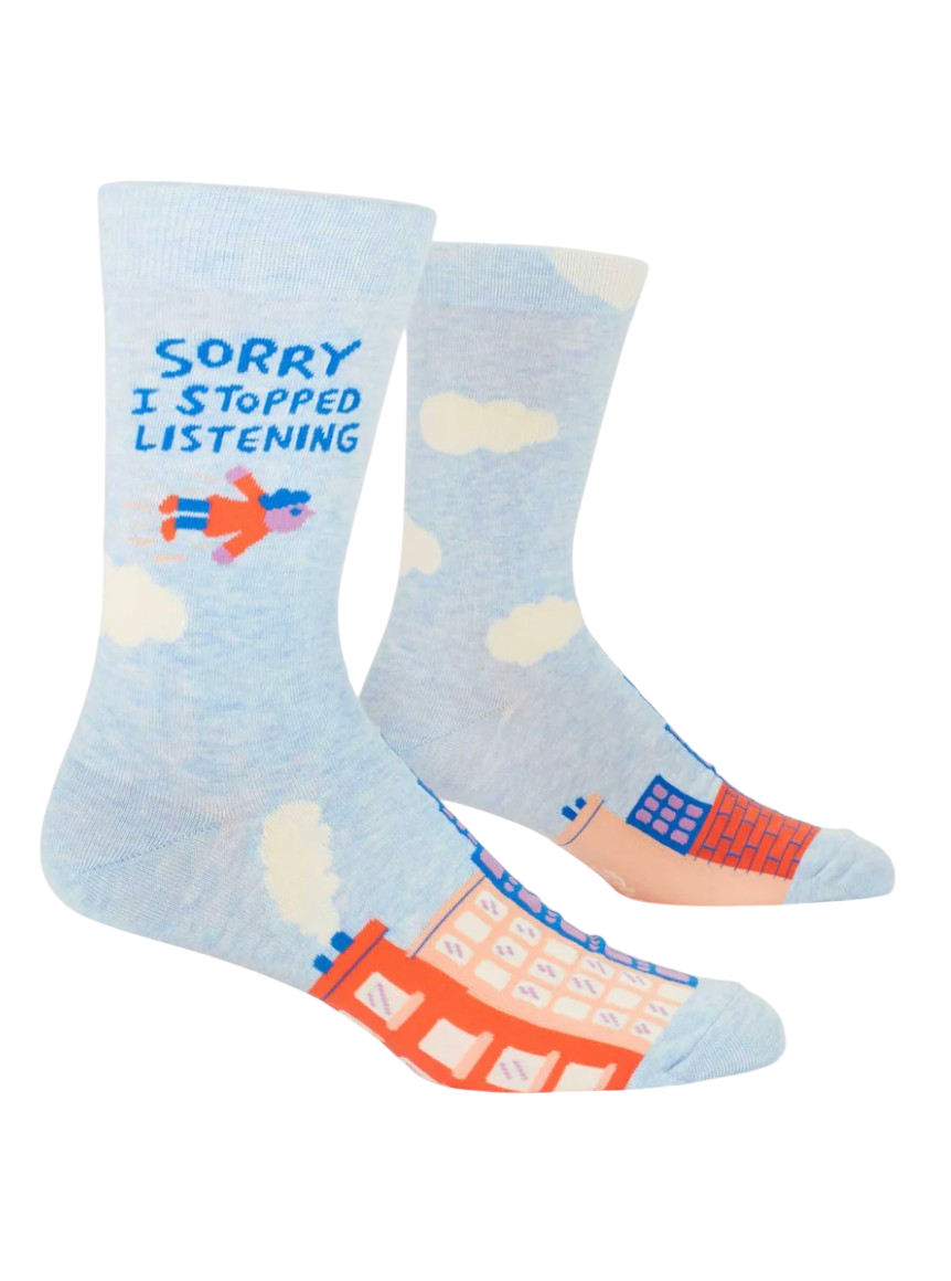 Socks - Men's Crew: I Stopped Listening