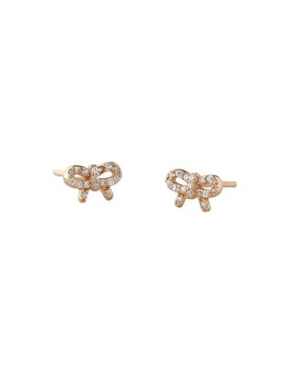 Earrings - Stud: Kris Bow with Crystals