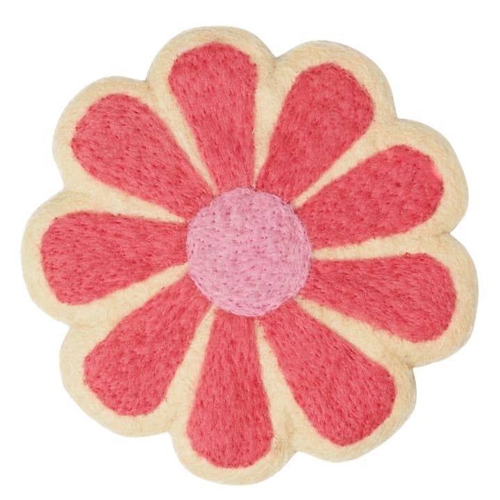 Wool Trivet - Pink Flower
