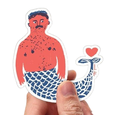 Sticker - Hairy Merman