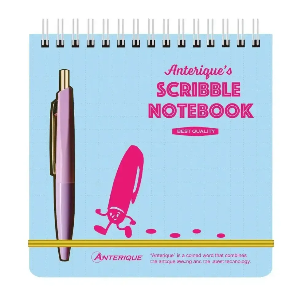 Notepad - Mini Pen Scribble set: Blue