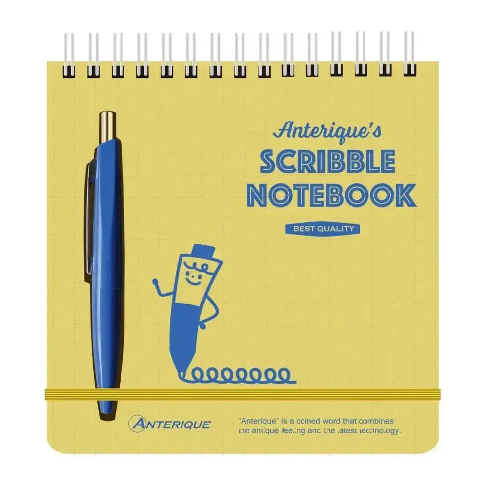 Notepad - Mini Pen Scribble set: Yellow