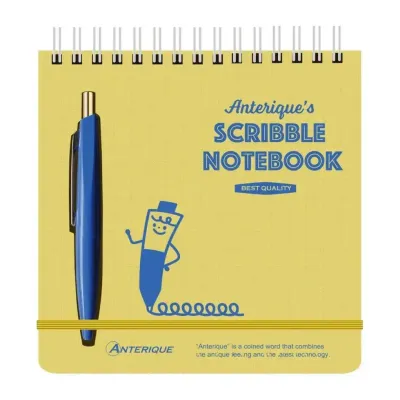 Notepad - Mini Pen Scribble set: Yellow