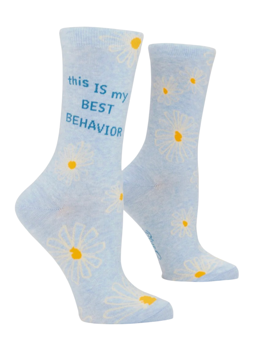 Socks - Women's Crew: My Best Behavior