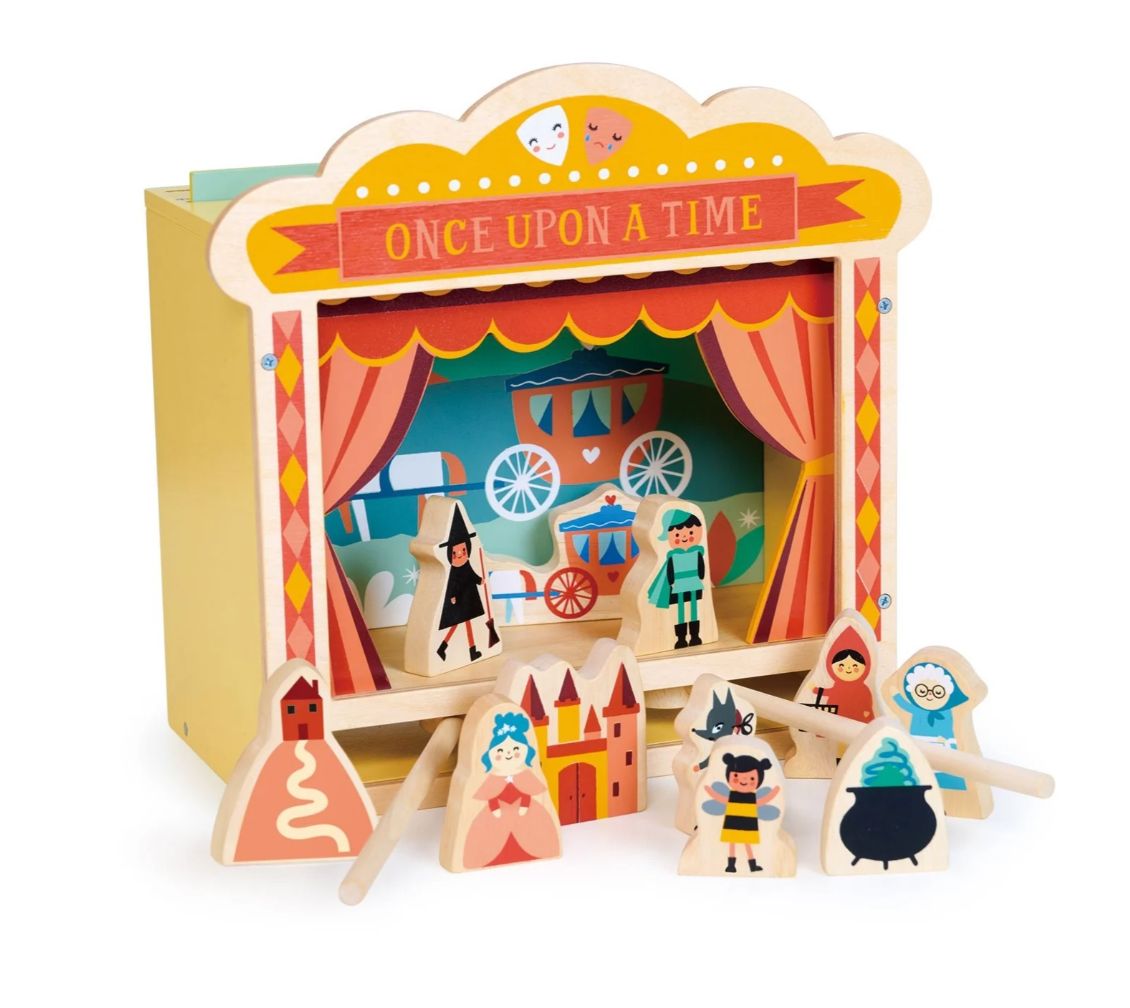 Wooden Kids Toy - Tabletop Theatre