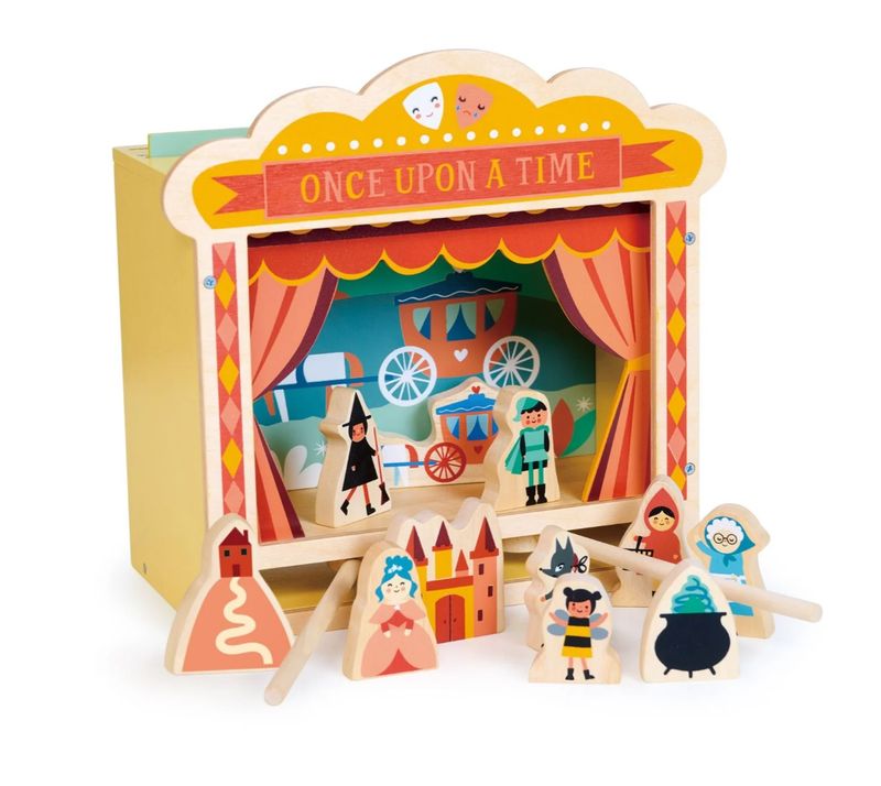 Wooden Kids Toy - Tabletop Theatre
