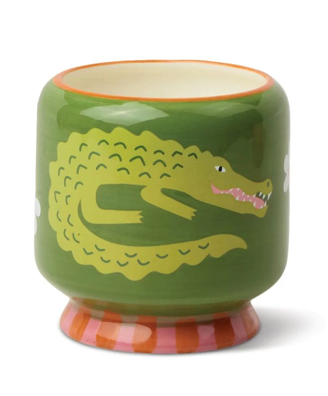 Candle - Dopo Painted Crocodile: Prickly Pear