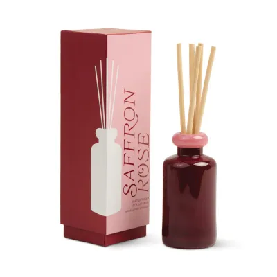 Reed Diffuser - Red Glass: Saffron Rose