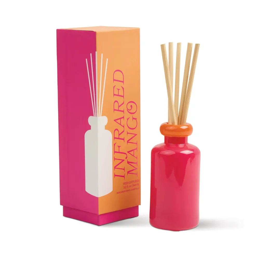 Reed Diffuser - Pink Glass: Infrared Mango