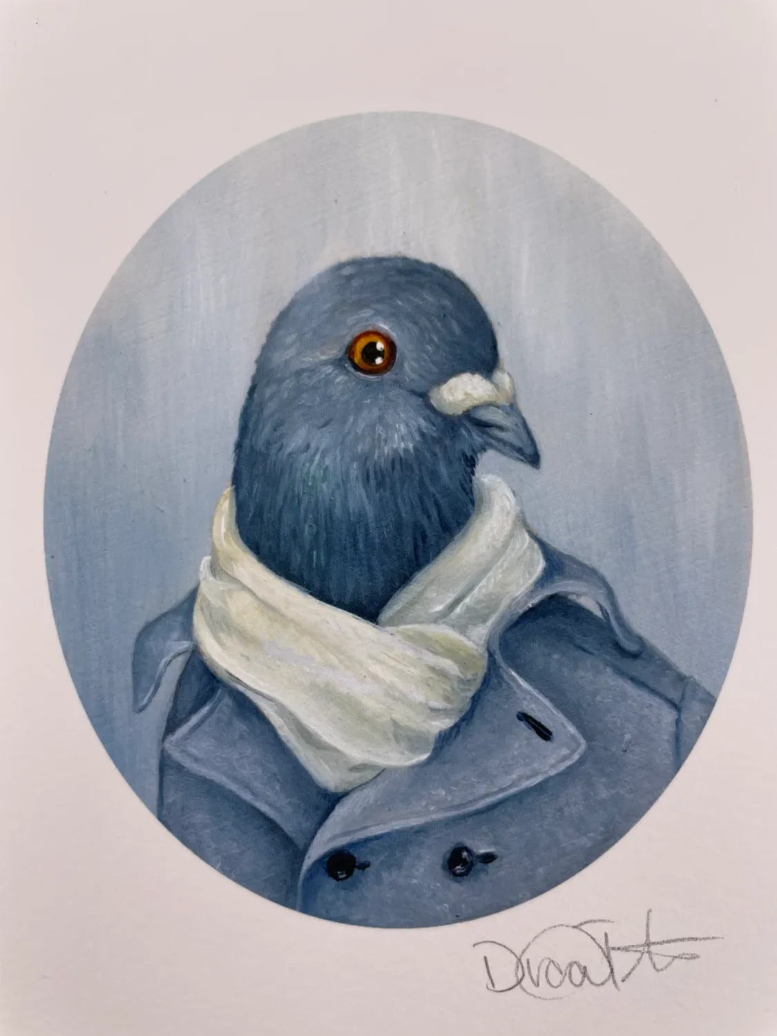 Art Print - 4x6: Winter Pigeon