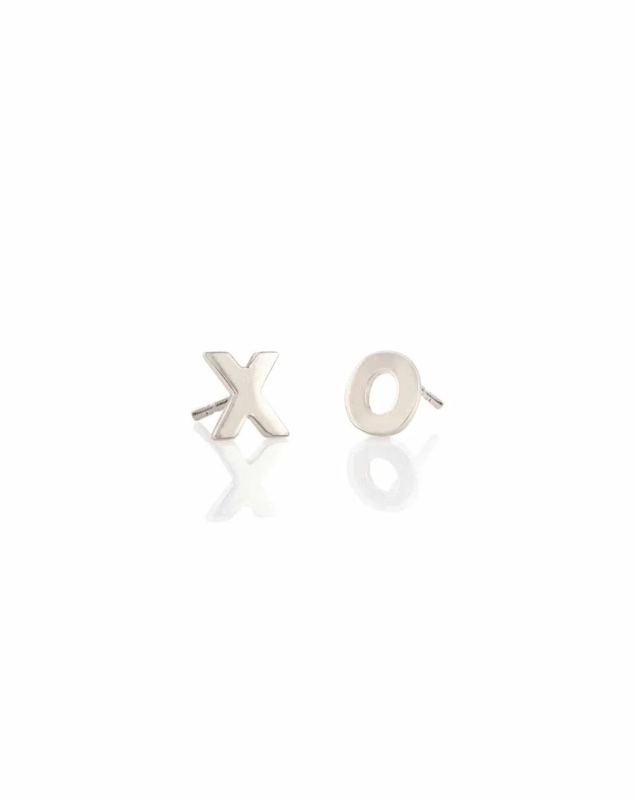 Earrings - Stud: Kris XO Silver