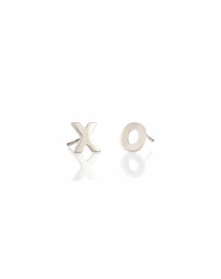 Earrings - Stud: Kris XO Silver
