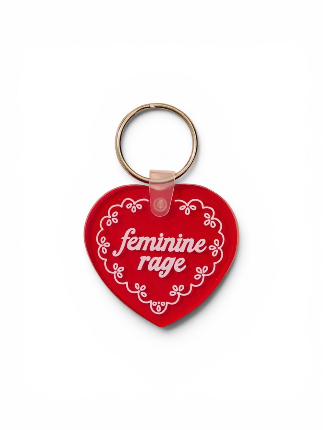 Keychain - Heart Feminine Rage