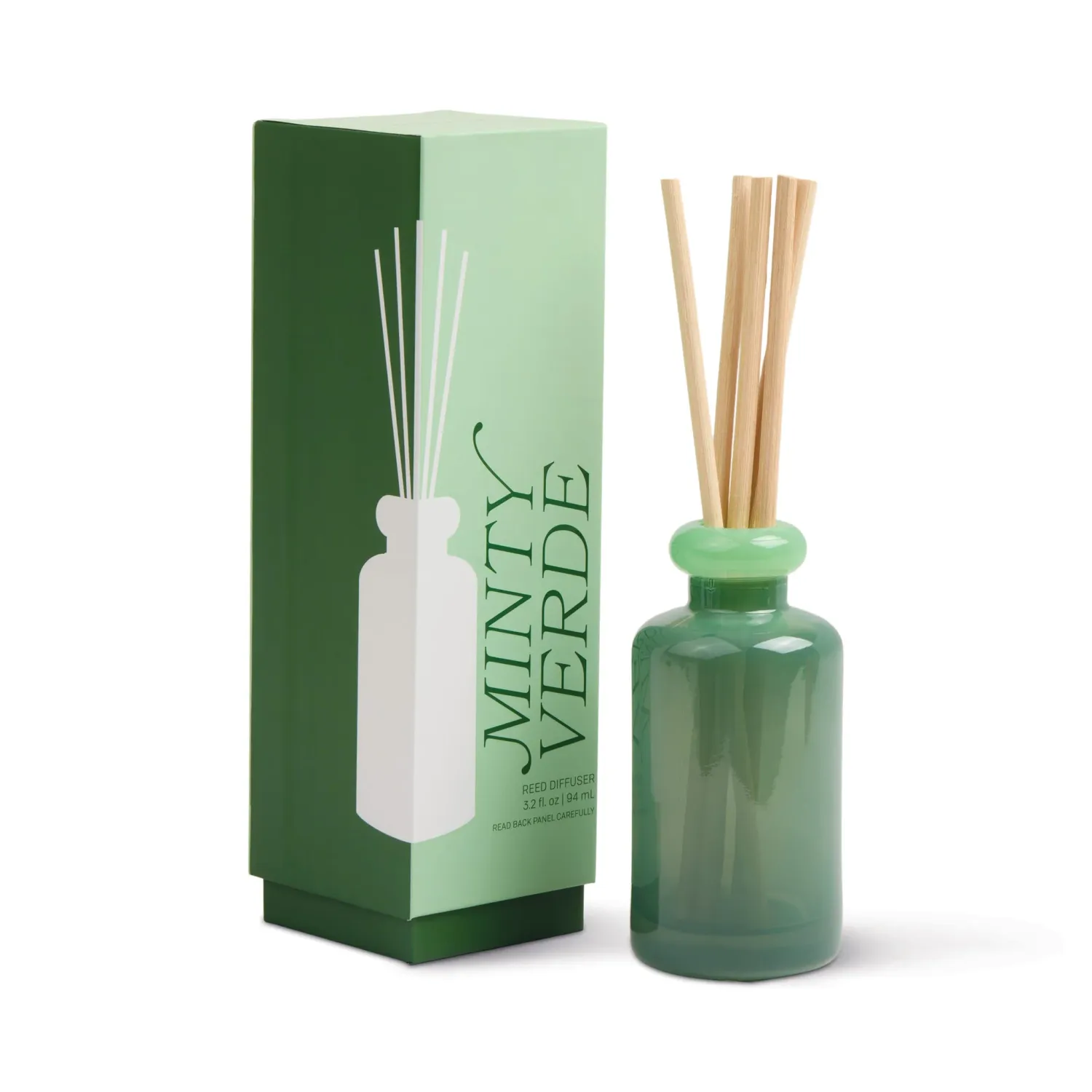 Reed Diffuser - Green Glass: Minty Verde