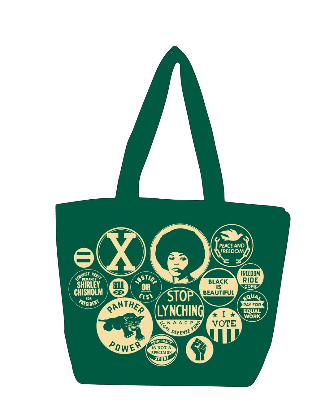 Tote Bag - Power Button (Hunter Green)