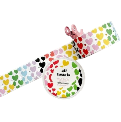 Sticker Roll - Price Ticket All Hearts