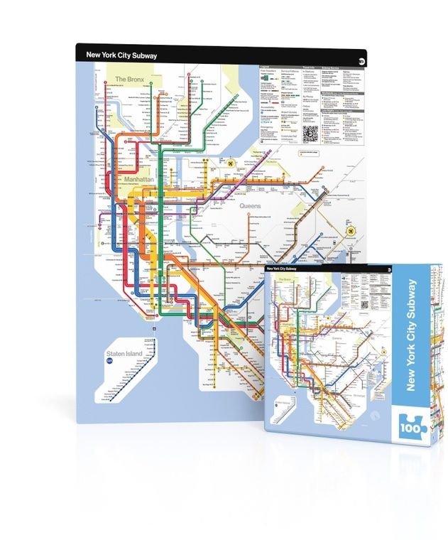 Puzzle - Mini 100pc: MTA Subway Map