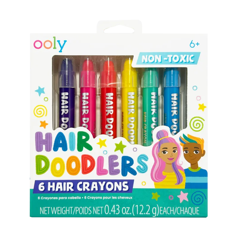 Hair Doodlers Crayons - set of 6