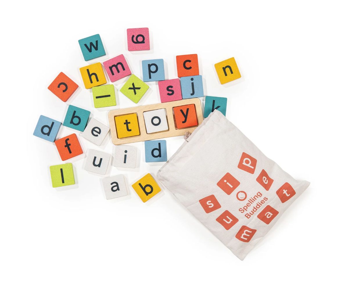 Wooden Kids Toy - Spelling Buddies