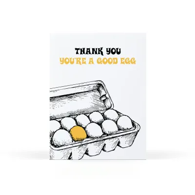 Card - Thank You: You're a Good Egg