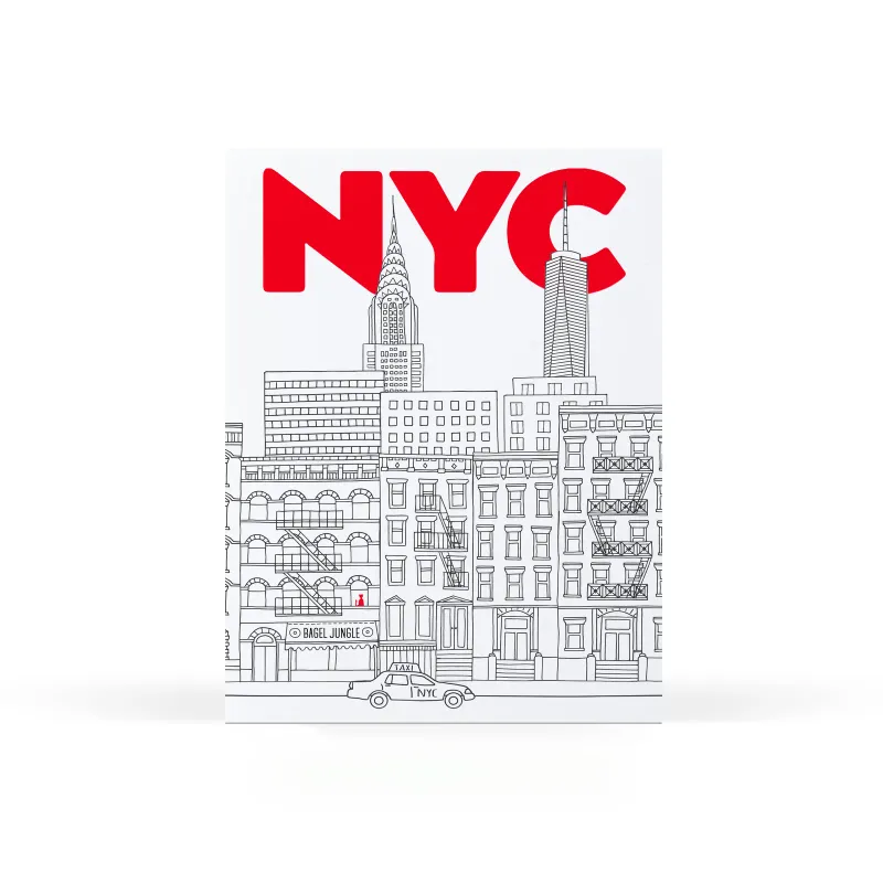 Card - Blank: NYC Kitty