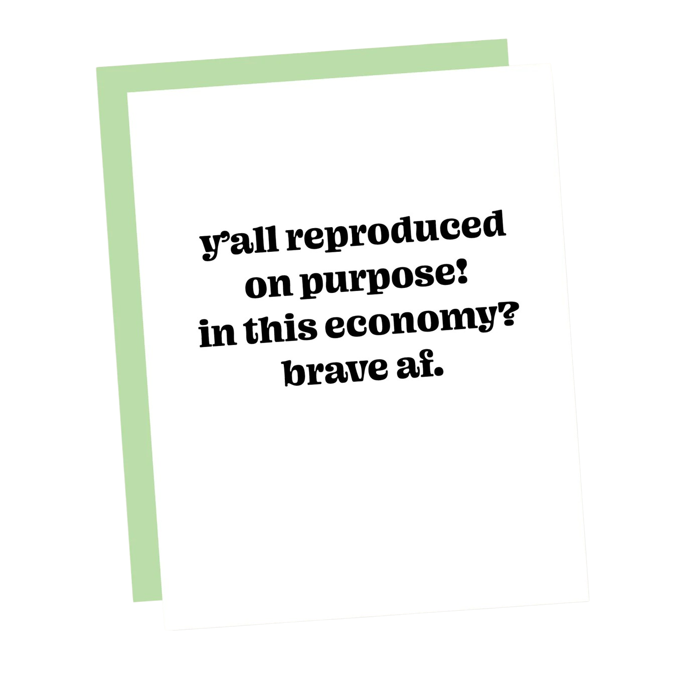 Card - Baby: Reproduced in this Economy