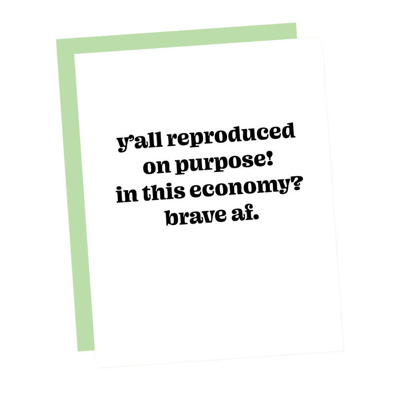 Card - Baby: Reproduced in this Economy