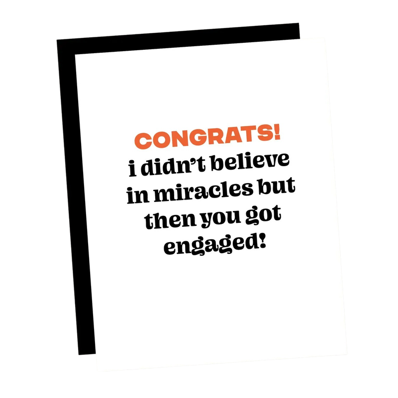 Card - Engagement: Miracle You got Engaged