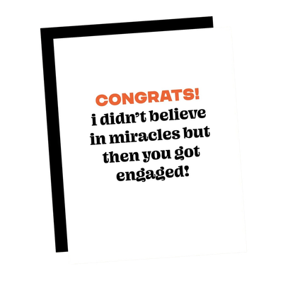 Card - Engagement: Miracle You got Engaged