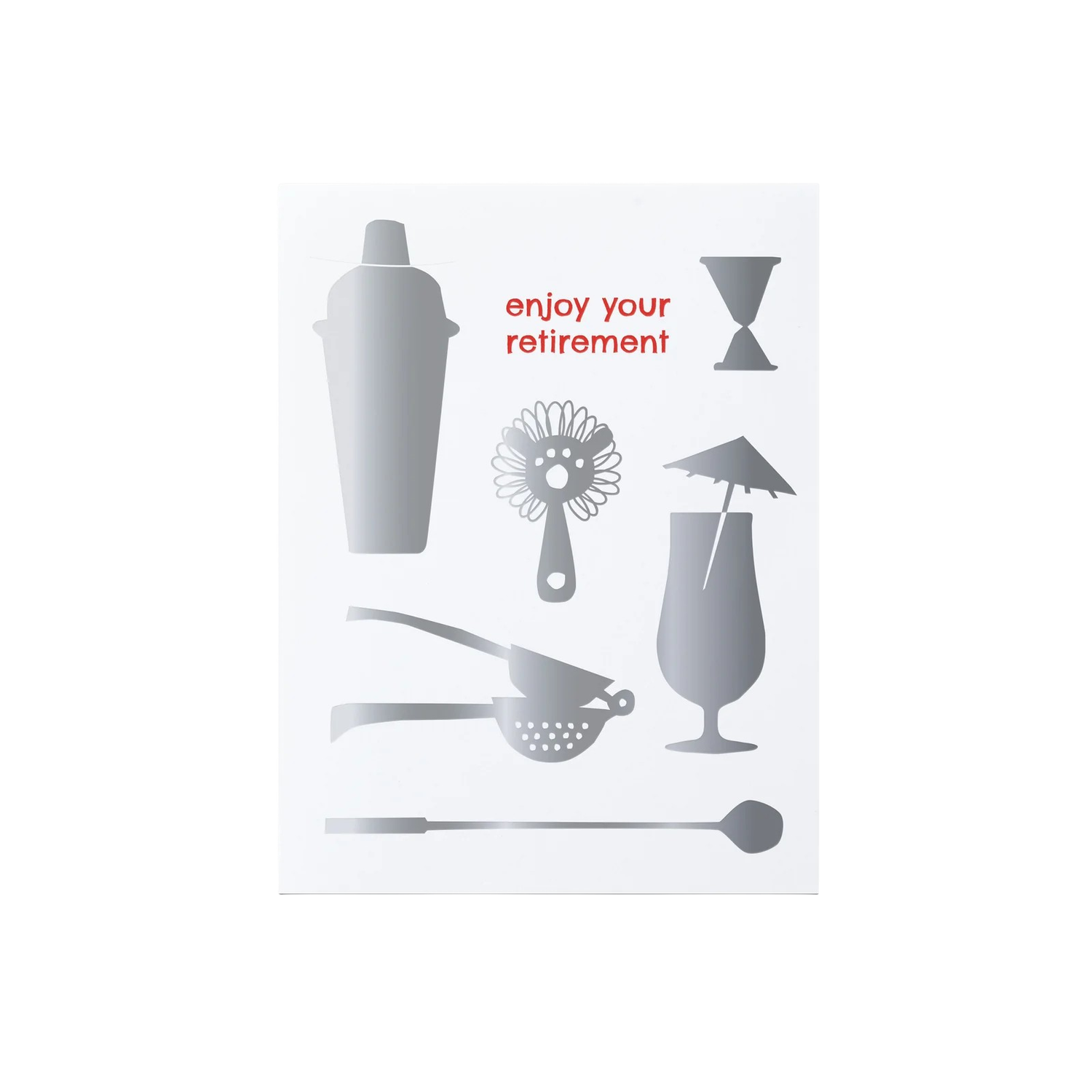 Card - Congrats: Enjoy Your Retirement Bar Tools