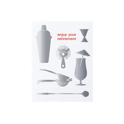 Card - Congrats: Enjoy Your Retirement Bar Tools