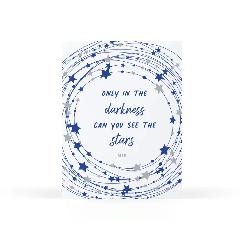Card - Sympathy: MLK Quote Stars