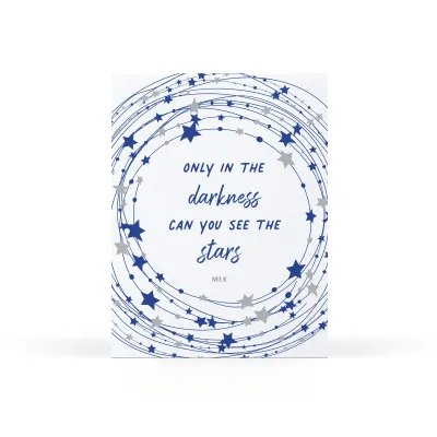 Card - Sympathy: MLK Quote Stars