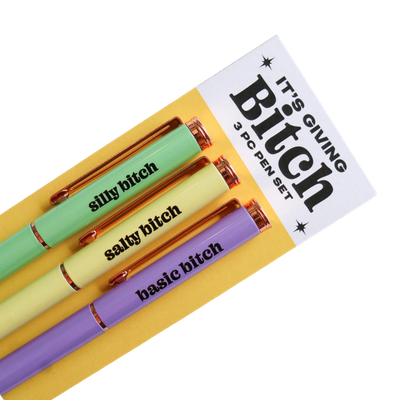 Pens - Set of 3: It's Giving Bitch