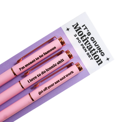 Pens - Set of 3: Motivation to be Rich