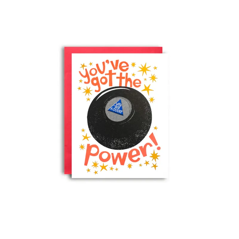 Card - Blank: 8-Ball You've Got the Power